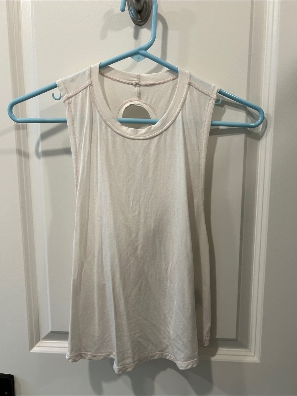 Balance Athletica White Sleeveless Keyhole Tank